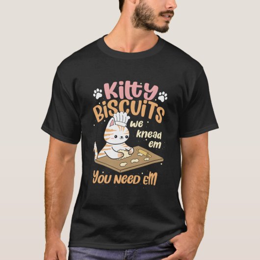Kitten Kneading Dough Baker Cat Kitty Cat Mom Cat T-shirt (Voorkant)