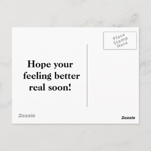 Kitten kus krijgen goed briefkaart (Achterkant)