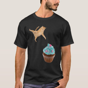 Kitten liefhebbers Kleding Grappige Kat Cupcake Ve T-shirt