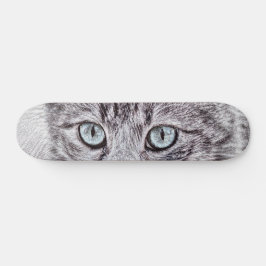 Kitten Love Cute Kitty Cat with Luminous Blue Eyes Persoonlijk Skateboard