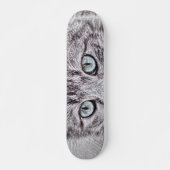 Kitten Love Cute Kitty Cat with Luminous Blue Eyes Persoonlijk Skateboard (Voorkant)