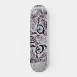 Kitten Love Cute Kitty Cat with Luminous Blue Eyes Persoonlijk Skateboard
