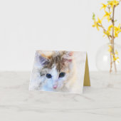 Kitten Love Kaart (Gele Bloem)