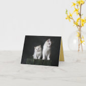 Kitten Love Kaart (Gele Bloem)