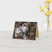 Kitten Love Kaart (Gele Bloem)