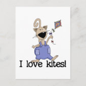 Kitten Love Kites Tshirts en Gifts Briefkaart (Voorkant)