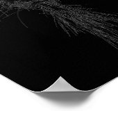 Kitten Lover Abstract Scribble Art Cute Cat Cat  Poster (Hoek)