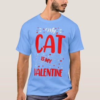 Kitten Lover hart Mijn kat is mijn Valentijn T-shirt