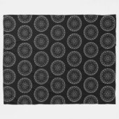 Kitten Mandala Fleece Deken (Voorkant (Horizontaal))