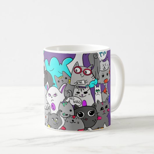 Kitten Mashup Koffiemok (Voorkant rechts)