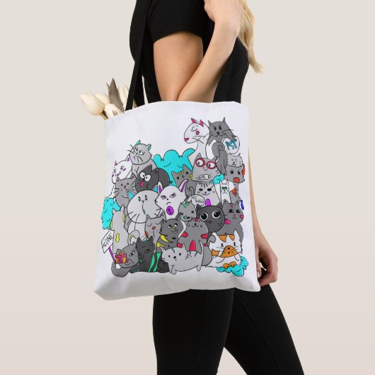 Kitten Mashup Tote Bag (Dichtbij)