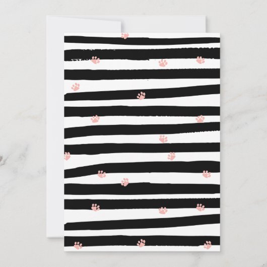 Kitten Me Uitnodiging Tweede Verjaardag (Achterkant)