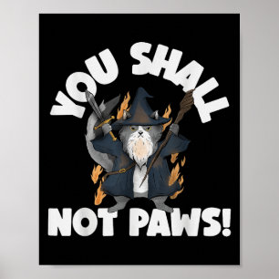 Kitten Meow Parodie Film Grappige Kat Tovenaar Je Poster