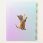 Kitten met bloem planner (Achterkant)