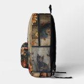 Kitten met boeken bedrukte rugzak (Rechts)