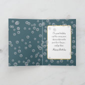 Kitten met bubbels voor verjaardag kaart (Binnen)