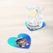 Kitten met een Amerikaanse bril Pet-37654 Kartonnen Onderzetters (Insitu)