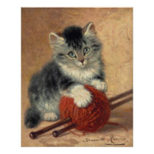 Kitten met een bal wol CC1174 Ronner-Knip