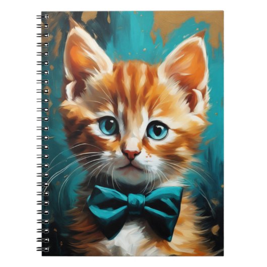 Kitten met een Bow Stropdas | NOTITIEBOEK (Voorkant)