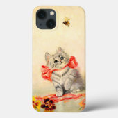 Kitten met een rood lint Case-Mate iPhone case (Achterkant)