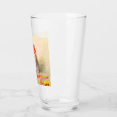 Kitten met een rood lint glas (Links)