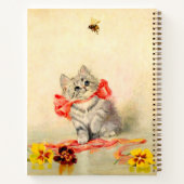 Kitten met een rood lint notitieboek (Achterkant)