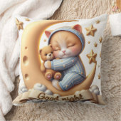 Kitten met een teddybeer, Collectie van Natasha Us Kussen (Deken)