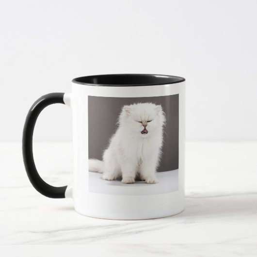 Kitten met Eyes gesloten Mok (Links)