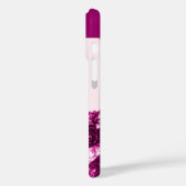 KITTEN MET FUCHSIA PINK ROSES, Wit Paars Case-Mate iPhone Case (Achterkant / Links)