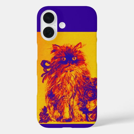 KITTEN MET GEEL BLAUWE ROZEN Case-Mate iPhone CASE (Achterkant)