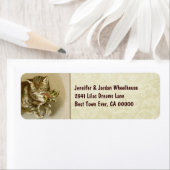 kitten met kerst Holly CH200 Etiket (Insitu)