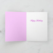 KITTEN MET PAARSE ROZEN van zaterdag Kaart (Binnen)