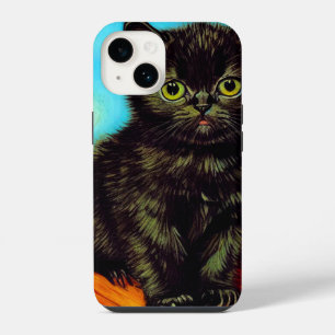 Kitten met pruilmondje in stijl van Van Gogh iPhone 14 Hoesje