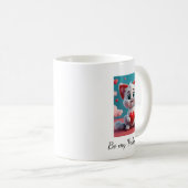 Kitten met rode hart Valentijn Koffiemok (Voorkant rechts)