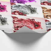 KITTEN MET RODE ROZEN CADEAUPAPIER (Hoek)