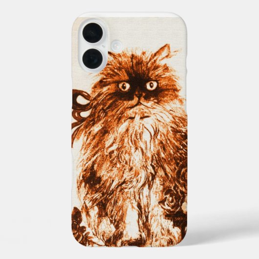 KITTEN MET ROZEN, bruin en wit Case-Mate iPhone Case (Achterkant)