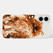 KITTEN MET ROZEN, bruin en wit Case-Mate iPhone Case (Achterkant (horizontaal))