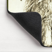 KITTEN MET ROZEN, bruin en wit Muismat (Hoek)