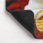 Kitten met Speelgoed Tiger Mousepad Muismat (Hoek)