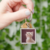 Kitten met whiskers sleutelhanger (Hand)