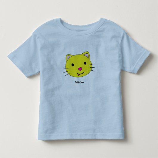 kitten, miauw kinder shirts (Voorkant)