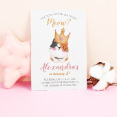 Kitten Miauw roze kroon meisje Kitty kat verjaarda