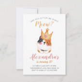 Kitten Miauw roze kroon meisje Kitty kat verjaarda (Voorkant)