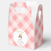 Kitten Miauw roze kroon meisje Kitty kat verjaarda Bedankdoosjes (Geopend)