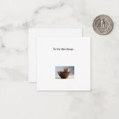 Kitten Mini Hartelijk dank Notitiekaartje (Voorkant / Achterkant in situ)