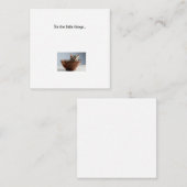 Kitten Mini Hartelijk dank Notitiekaartje (Voorkant / Achterkant)