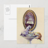 KITTEN MIRROR door SHARON SHARPE Briefkaart (Voorkant / Achterkant)