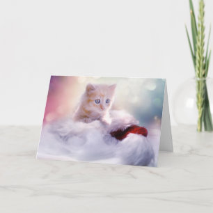 Kitten naar de Rescue Christmas Kaart