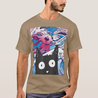 Kitten Neko Synthwave Japan 80s Manga Harajuku Ota T-shirt