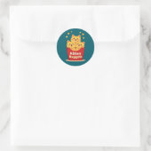 Kitten Nuggets – 100% Cute, Zero Chicken Ronde Sticker (Tas)